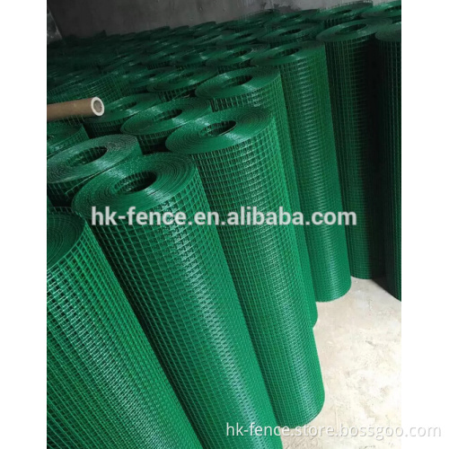 Anping 1/4" mesh square green PVC coated welded wire mesh